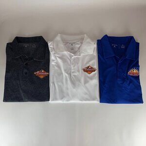 Lot of 3 Arizona Fall League AFL Multicolor Antigua Athletic Polo Shirt Mens XL